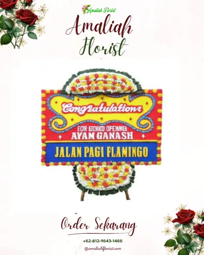 Bunga Papan Congratulation di Semplak Barat